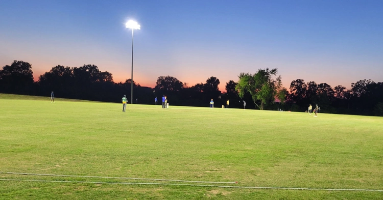 Cricket Pitch Creekside Park Bentonville Arkansas