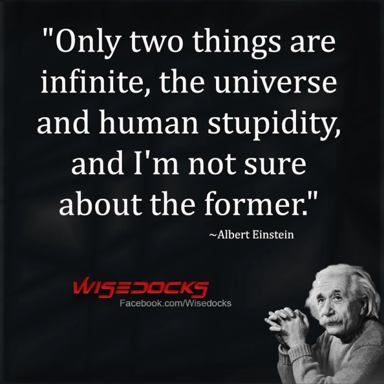 Albert Einstein stupidity