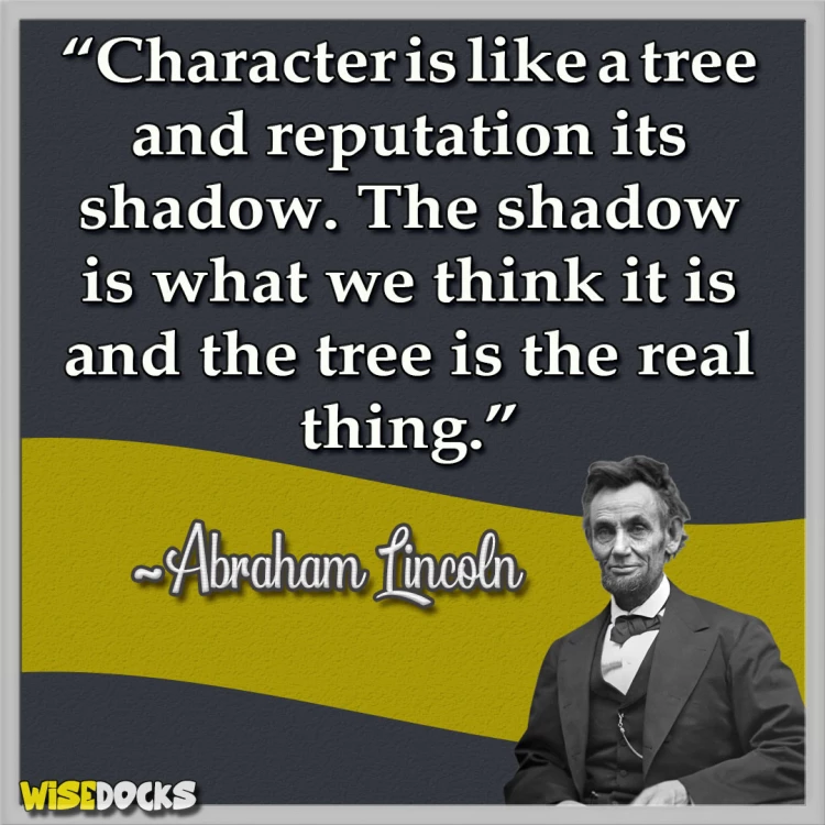 good character Abe Lincoln