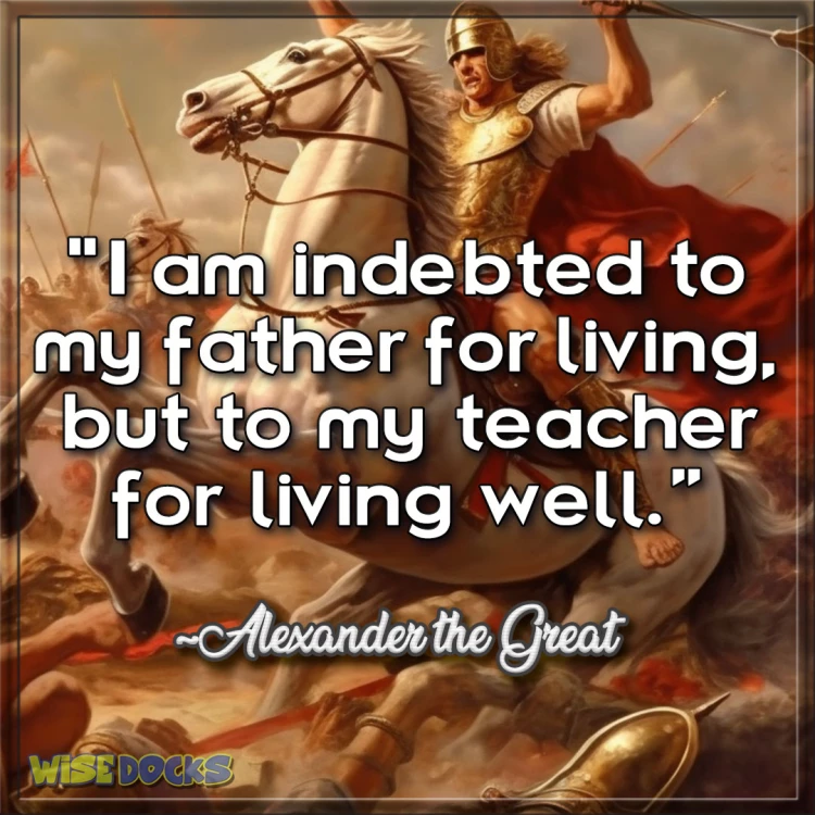 Alexander the Great Teachers are important