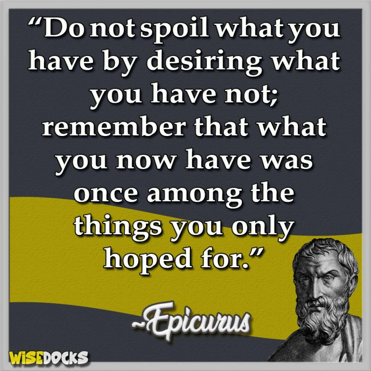 Epicurus dont envy