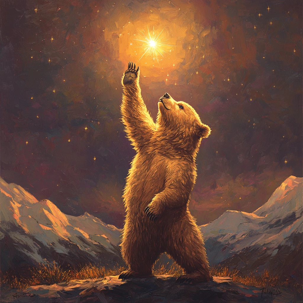 Mr. Grizzly Reaching For The Stars