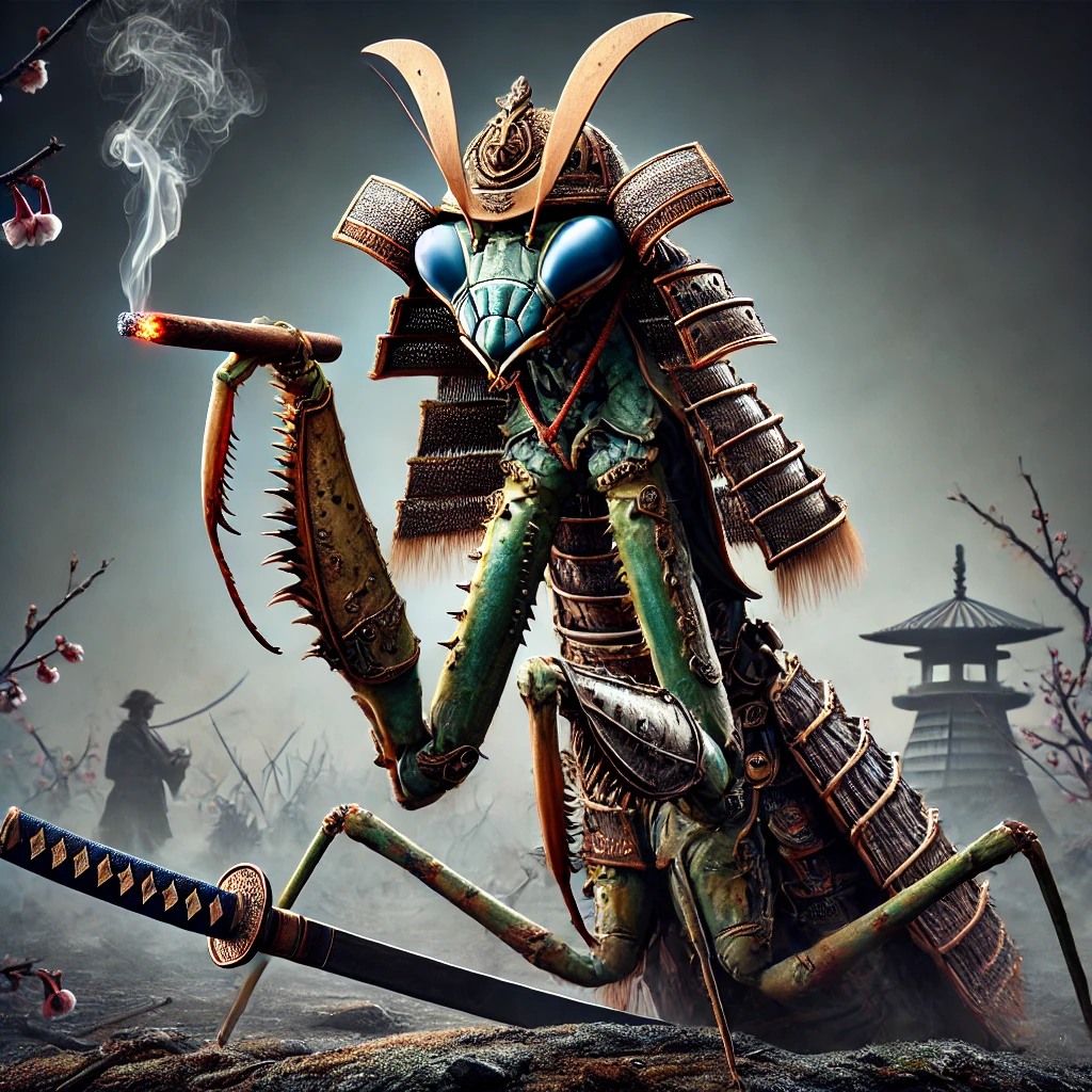 Praying Mantis Samurai Warrior