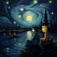 Download, Vote, or share: Starry Night in Springfield